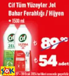 CİF TÜM YÜZEYLER JEL BAHAR FERAHLIĞI / HİJYEN